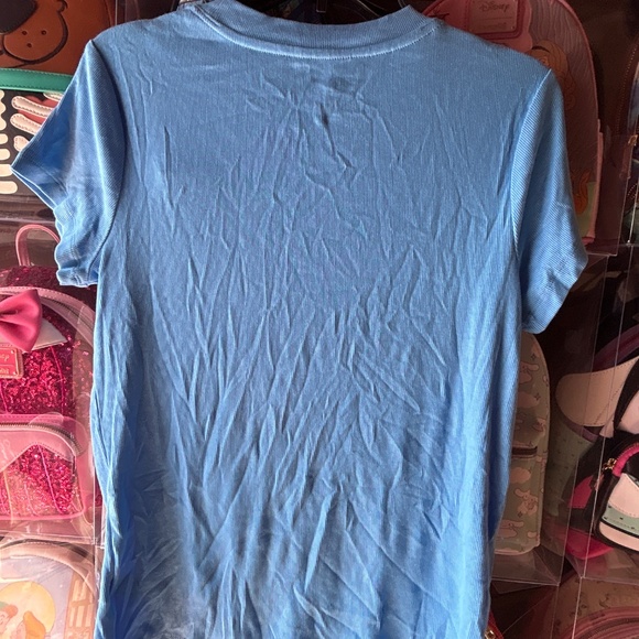 A New Day Short Sleeve Ribbed Tee Blue Large Women - Picture 8 of 9